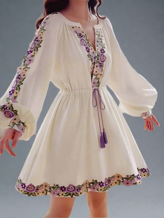 Blue Moon Fashion Embroidery Dress