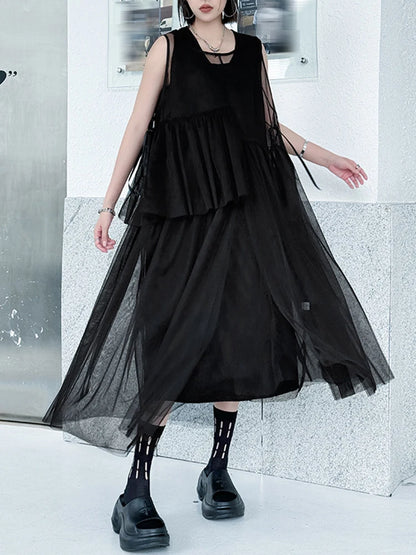 Mesh HP Long Dress