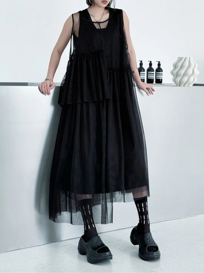 Mesh HP Long Dress