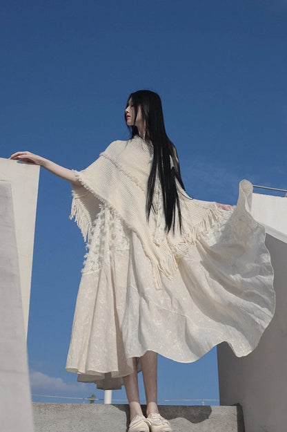 Retro  Dress and Shawl