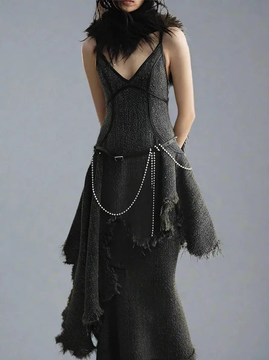 Solo Wool Dress Blue Moon Fashion House
