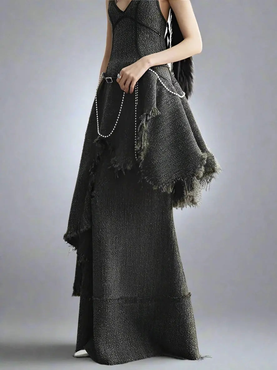 Solo Wool Skirt Autumn 2024 Blue Moon Fashion House