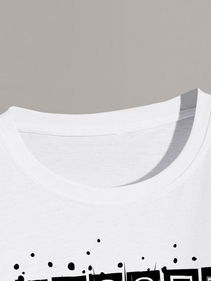 Men's Knitted Casual Short-Sleeved T-shirt