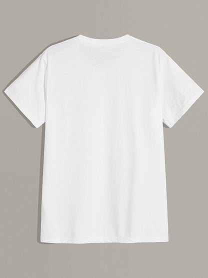 Men's Knitted Casual Short-Sleeved T-shirt