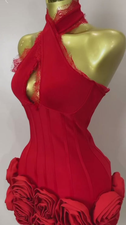 Red Rose Dress